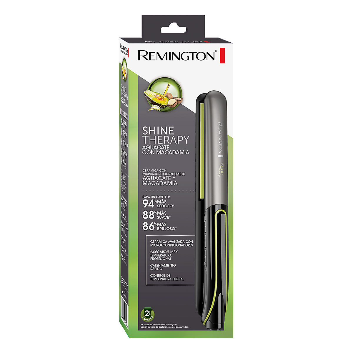 Plancha Remington Aguacate y Macadamia